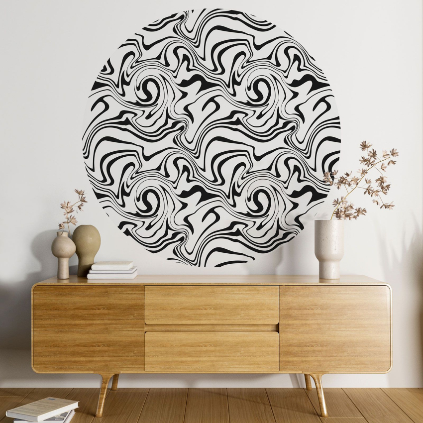 Papier peint rond / cercle - Design - 354