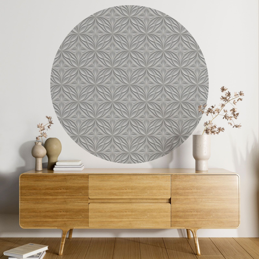 Papier peint rond / cercle - Design 3D - 544