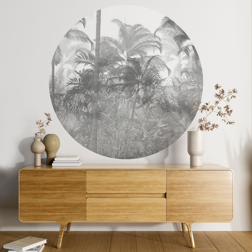 Papier peint rond / cercle - Forêt Tropicale