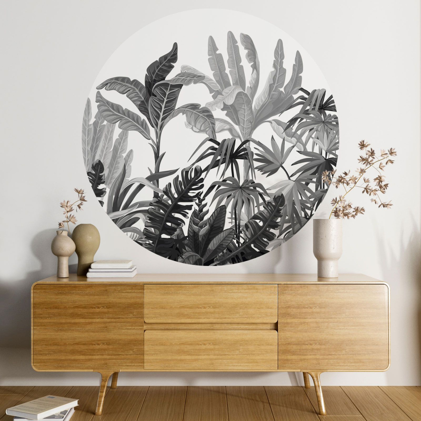 Papier peint rond / cercle - Forêt Tropicale
