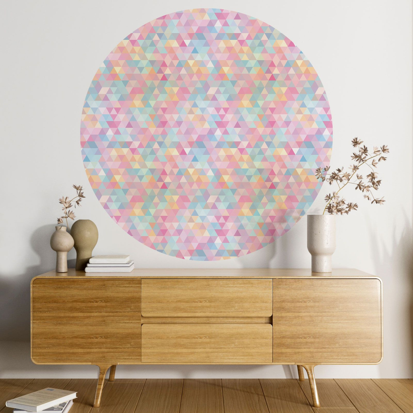Papier peint rond / cercle - Mosaïque - 004