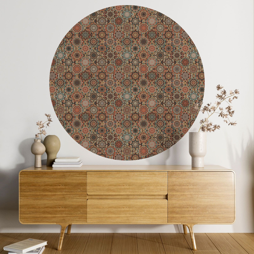 Papier peint rond / cercle - Mosaïque - 463
