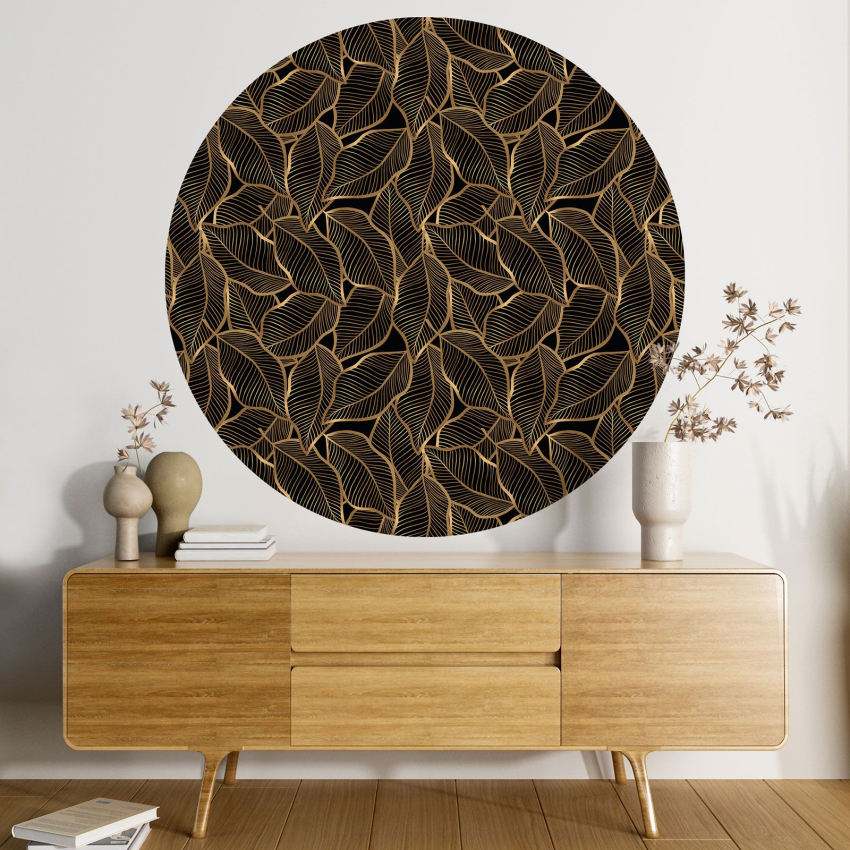 Papier peint rond / cercle - Motif botanique - 289