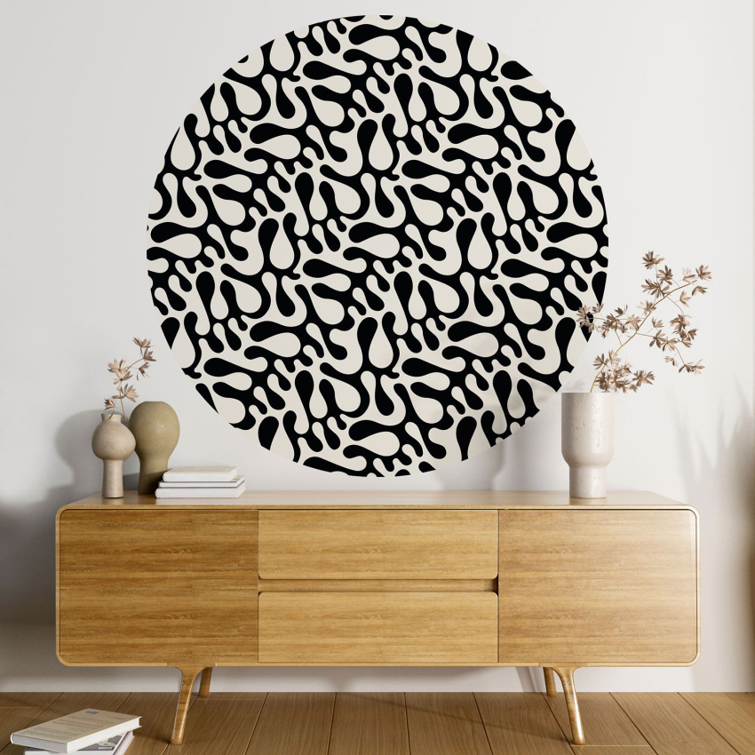 Papier peint rond / cercle - Motif Design - 411