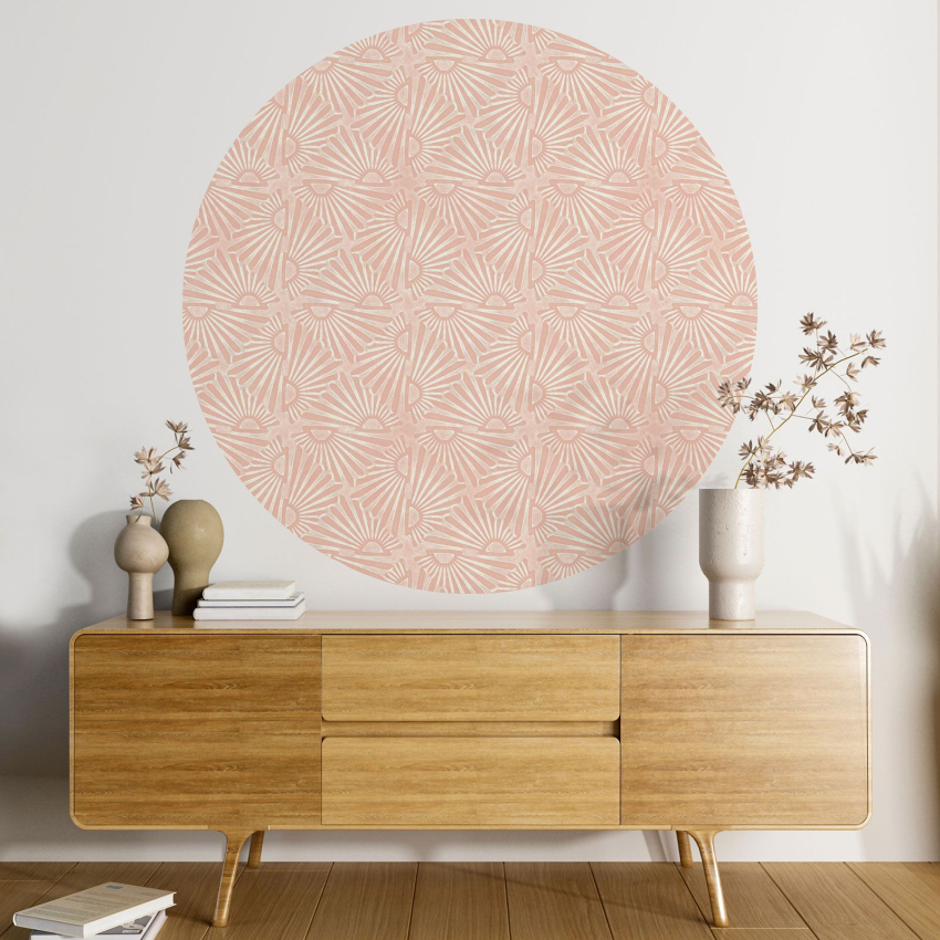Papier peint rond / cercle - Motif Design- 412