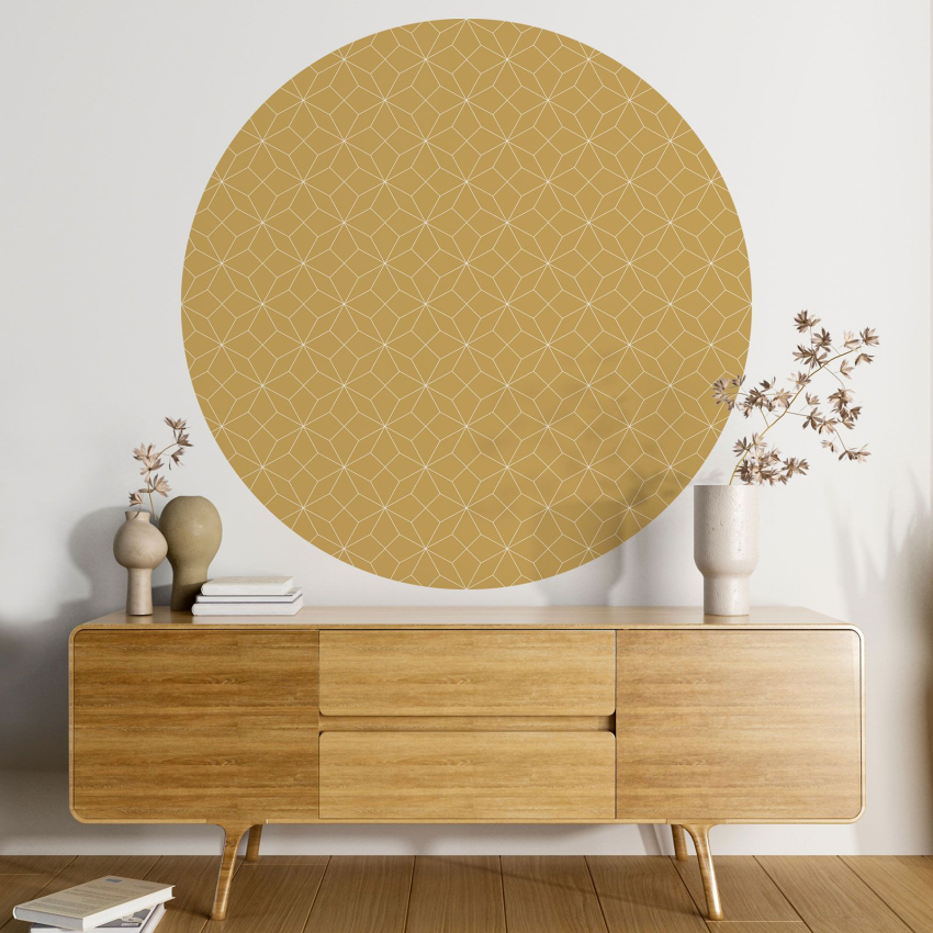 Papier peint rond / cercle - Motif géométrique - 146