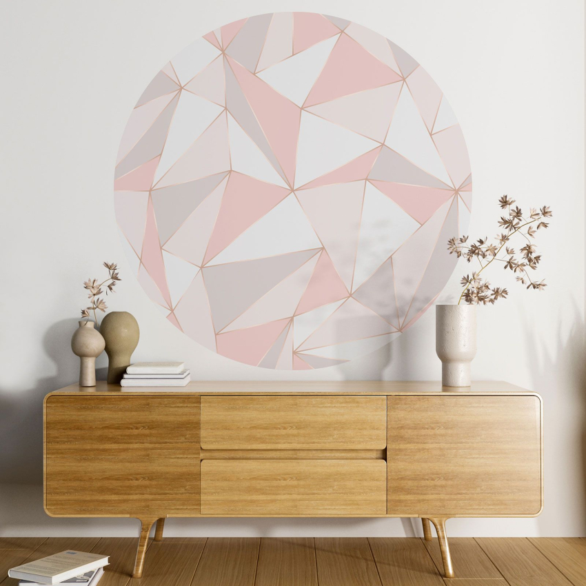 Papier peint rond / cercle - Motif géométrique