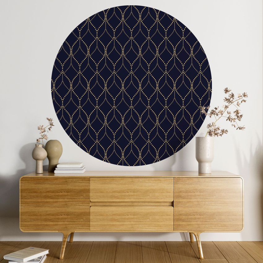 Papier peint rond / cercle - Motif oriental - 059
