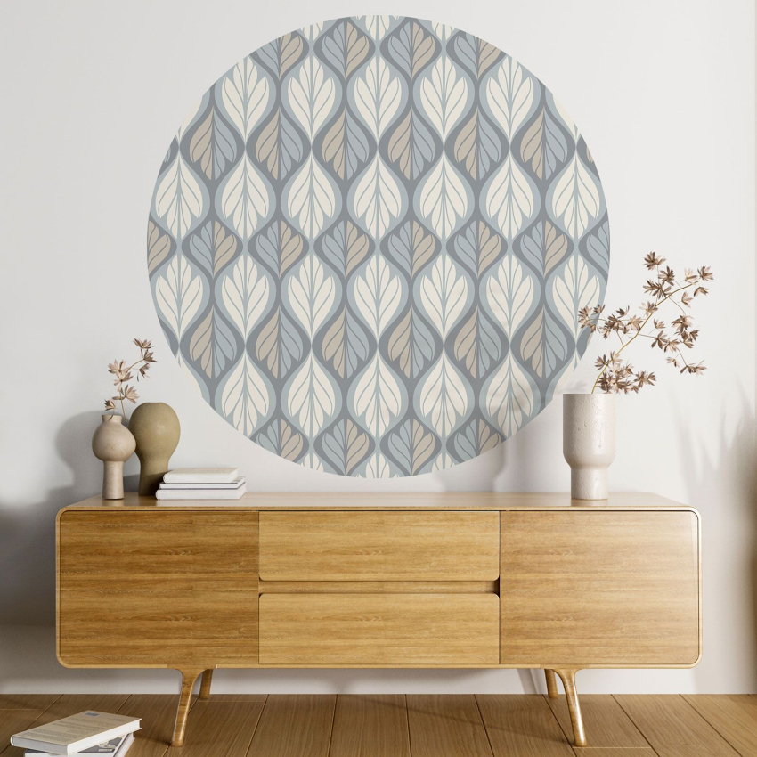 Papier peint rond / cercle - Motif oriental - 270