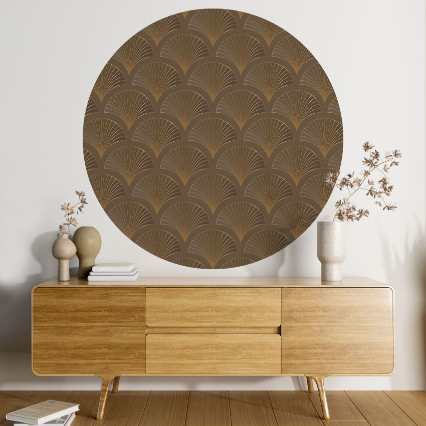 Papier peint rond / cercle - Motif oriental - 290