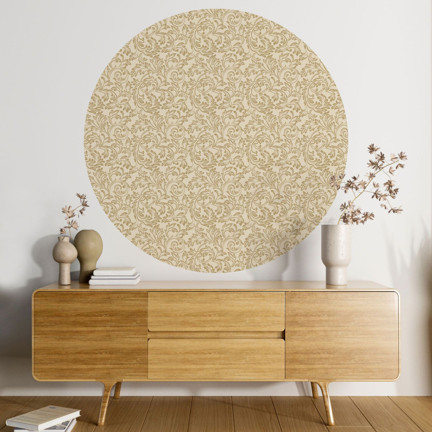 Papier peint rond / cercle - Motif oriental - 344