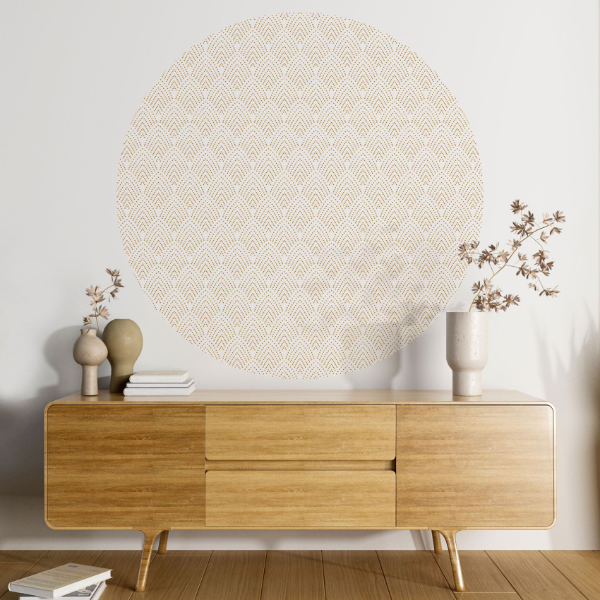 Papier peint rond / cercle - Motif oriental - 485