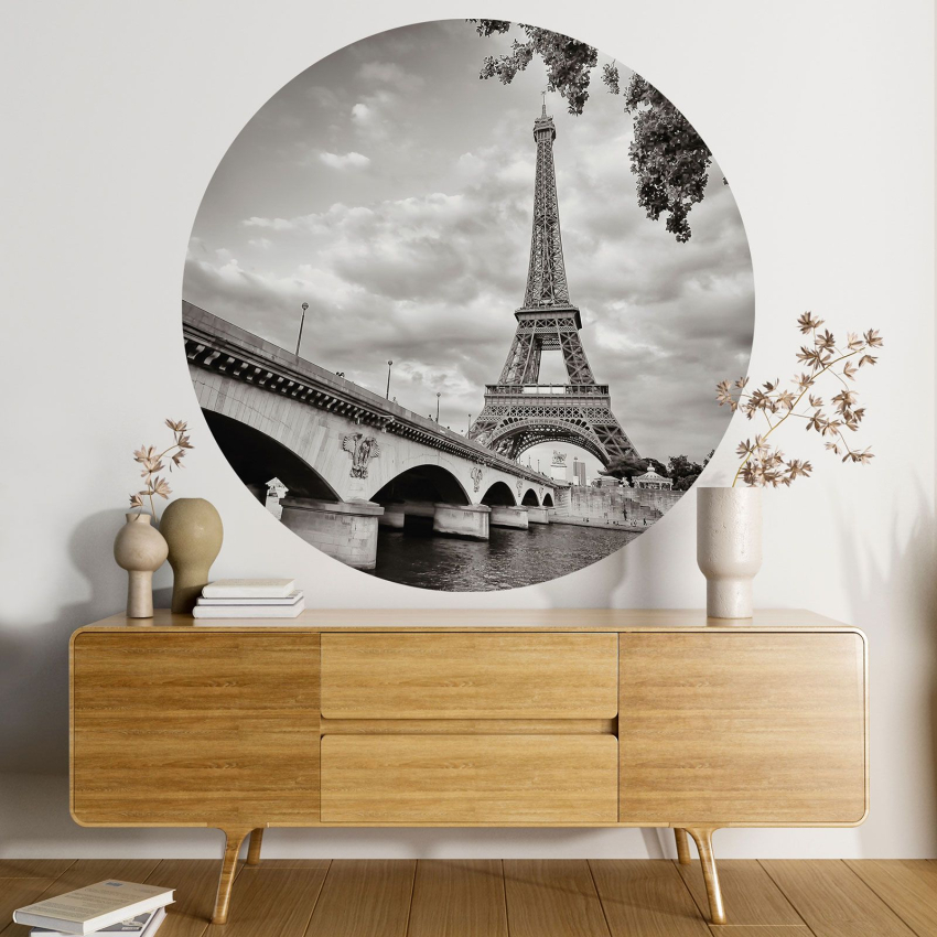 Papier peint rond / cercle - Paris