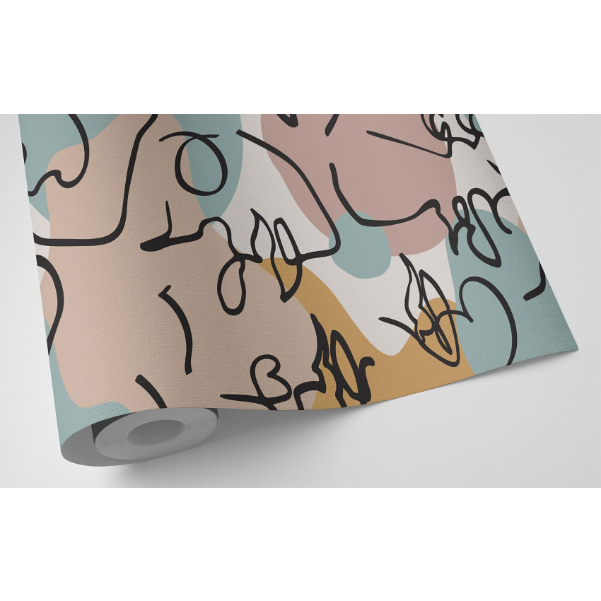 Papier peint - Visages Abstrait