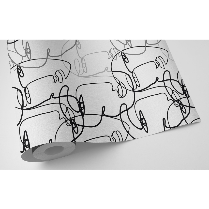 Papier peint - Visages Abstrait