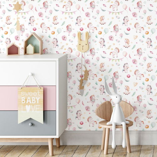 Papier peint Enfants - Magic Licornes