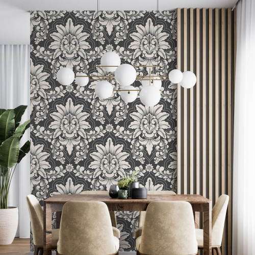Papier peint - Motif damassé