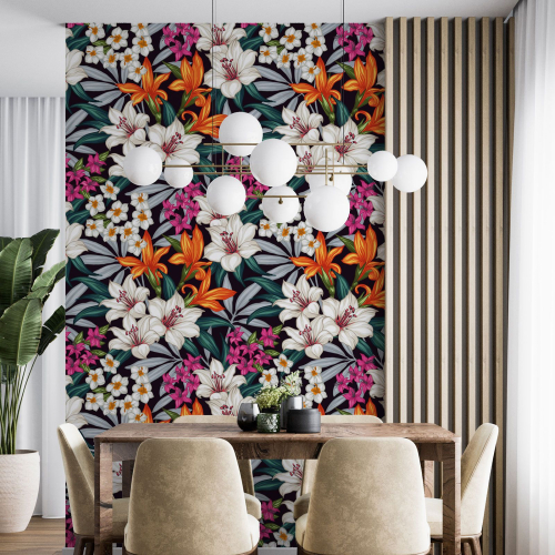 Papier peint - Motif floral