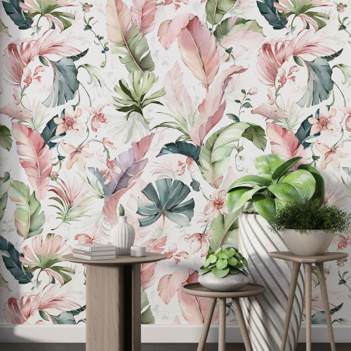 Papier peint motif XL - Motif botanique