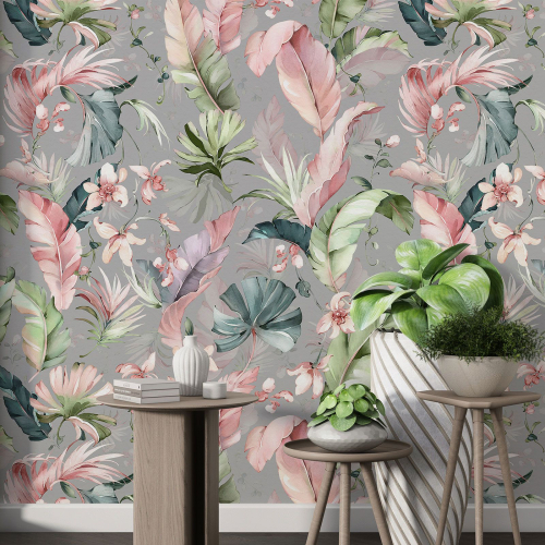 Papier peint motif XL - Motif botanique