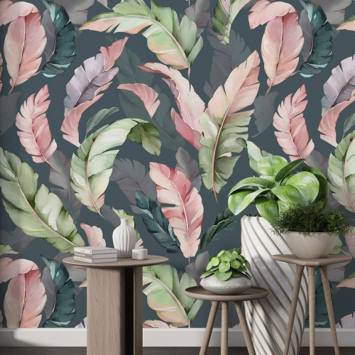 Papier peint motif XL - Motif botanique