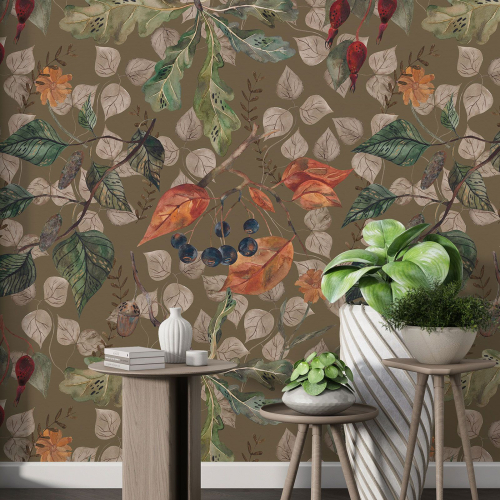 Papier peint motif XL - Motif botanique