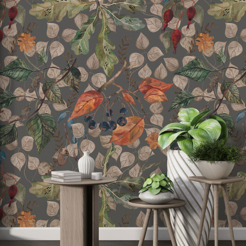Papier peint motif XL - Motif botanique