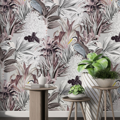 Papier peint motif XL - Motif botanique