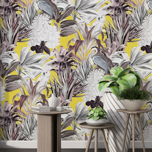 Papier peint motif XL - Motif botanique