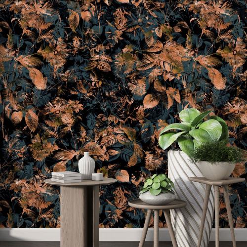 Papier peint motif XL - Motif botanique