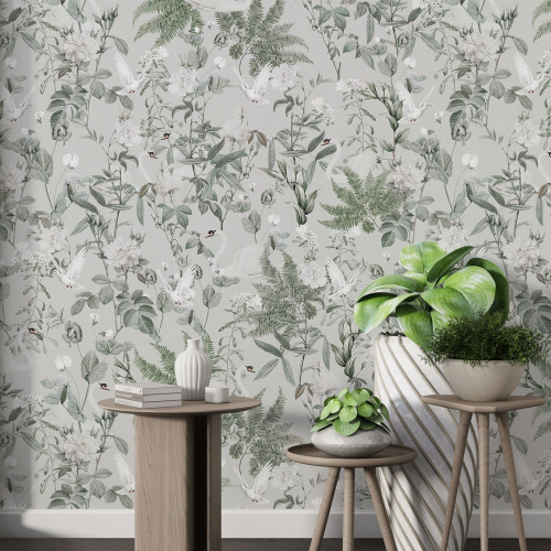 Papier peint motif XL - Motif botanique