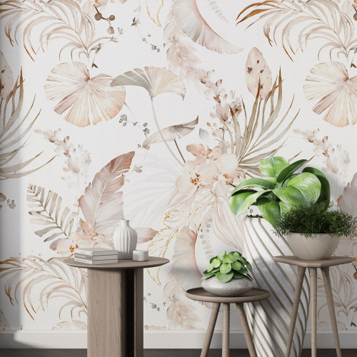 Papier peint motif XL - Motif botanique