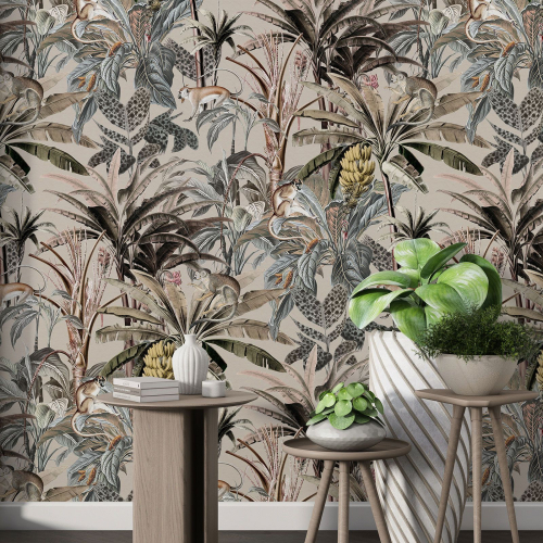 Papier peint motif XL - Motif botanique