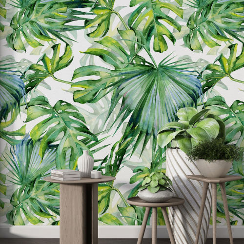 Papier peint motif XL - Motif botanique
