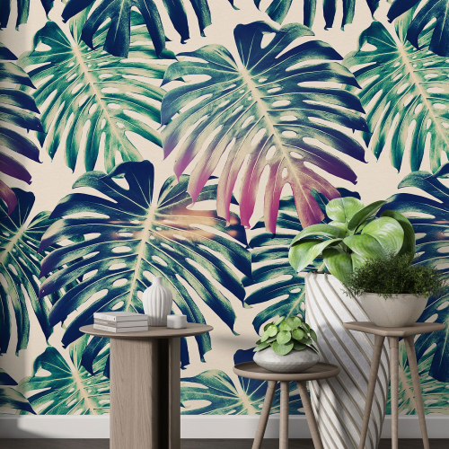 Papier peint motif XL - Motif botanique