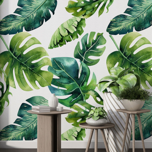 Papier peint motif XL - Motif botanique