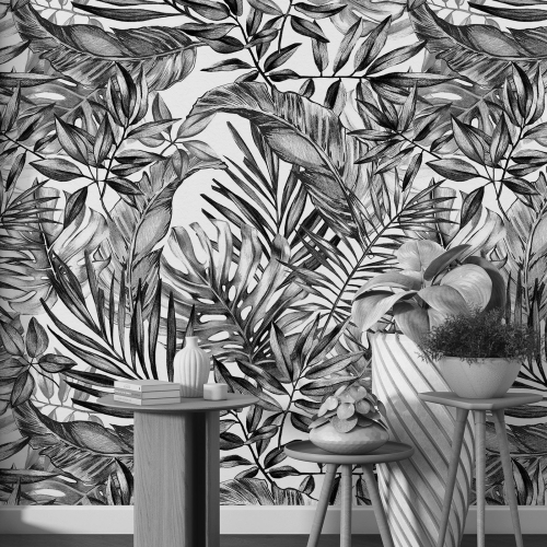 Papier peint motif XL - Motif botanique