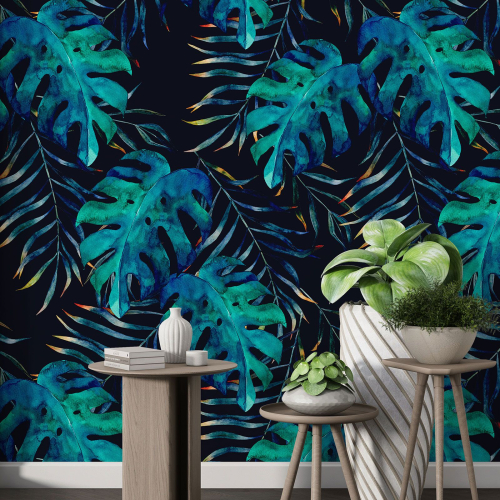 Papier peint motif XL - Motif botanique