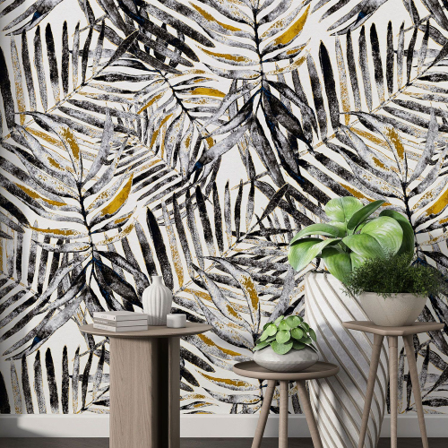 Papier peint motif XL - Motif botanique