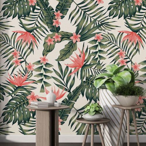 Papier peint motif XL - Motif botanique