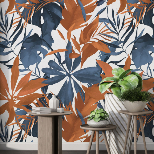 Papier peint motif XL - Motif botanique