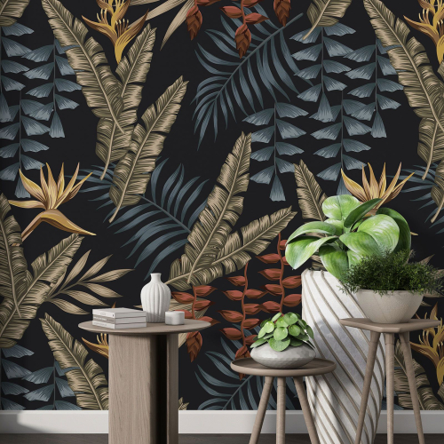 Papier peint motif XL - Motif botanique