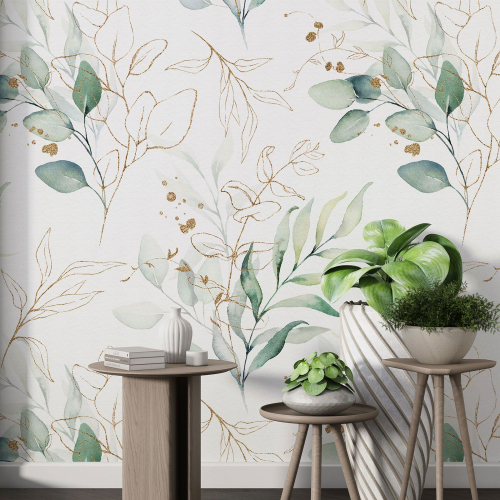 Papier peint motif XL - Motif botanique