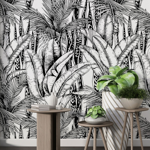 Papier peint motif XL - Motif botanique
