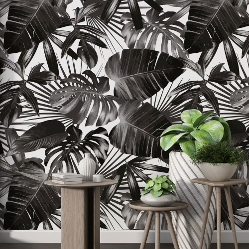 Papier peint motif XL - Motif botanique