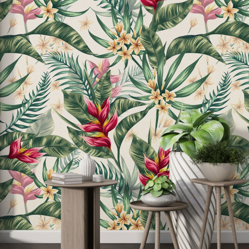 Papier peint motif XL - Motif botanique