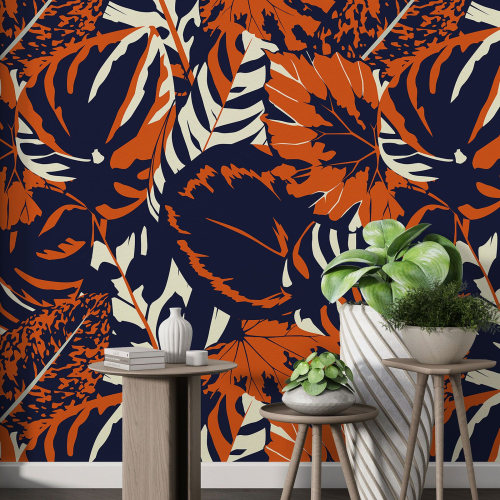 Papier peint motif XL - Motif botanique