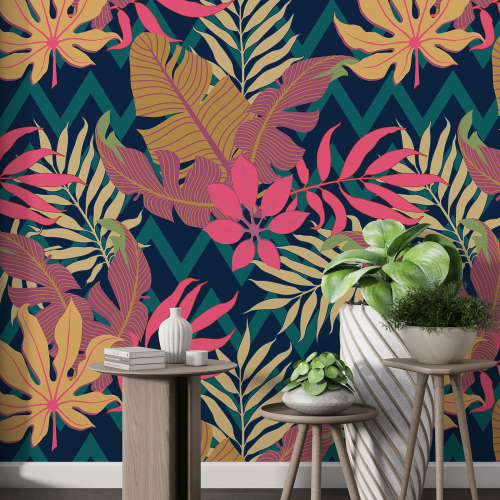 Papier peint motif XL - Motif botanique