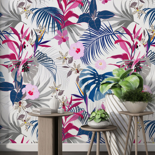 Papier peint motif XL - Motif botanique