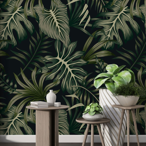 Papier peint motif XL - Motif botanique